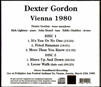 Dexter Gordon/Austria 1980