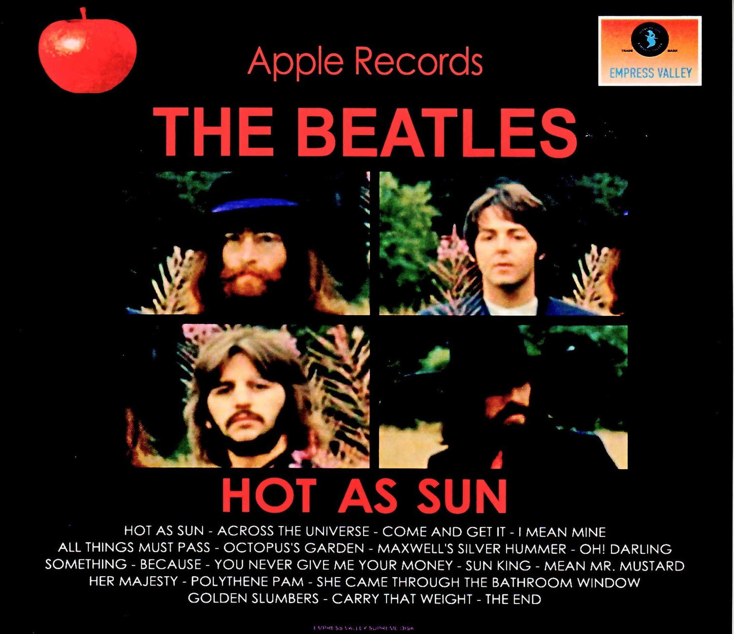 Beatles/Like a Burning Sun Unreleased work Hot as Sun