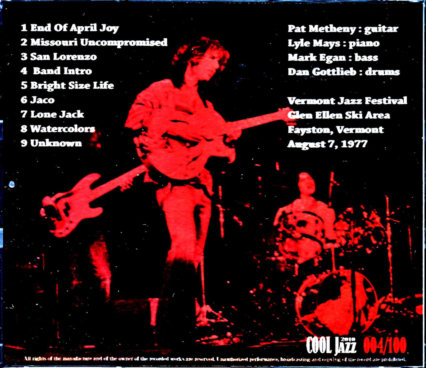 Pat Metheny Group Lyle Mays/VT,USA 1977