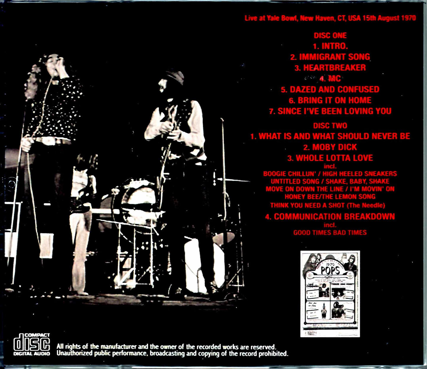 Led Zeppelin/CT,USA 1970 Upgrade