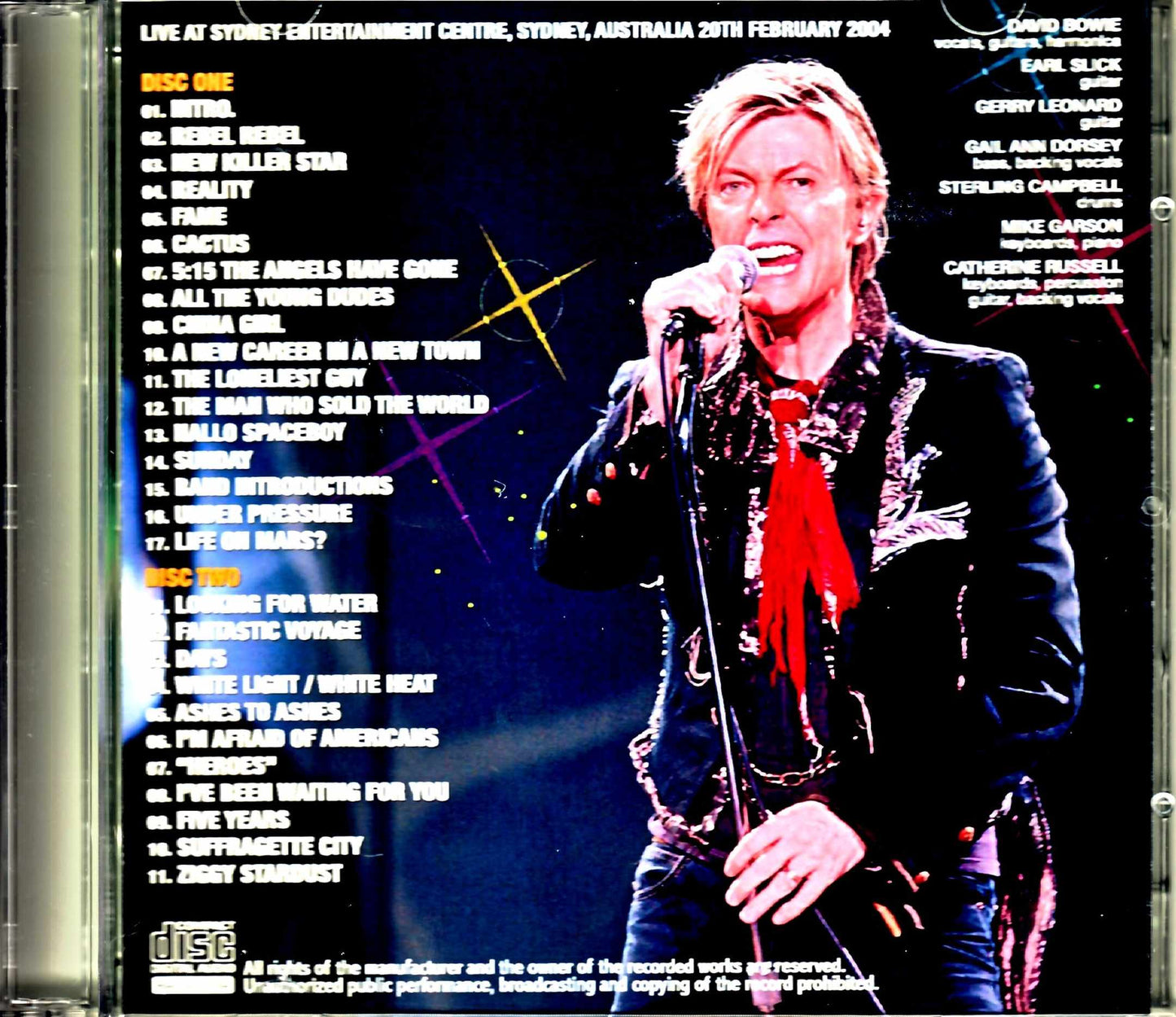 David Bowie/Australia 2.20.2004