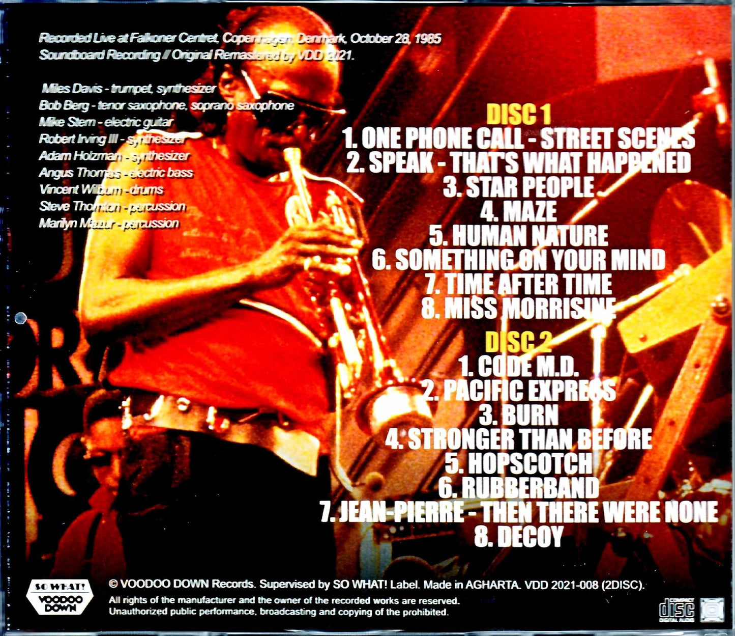 Miles Davis Mike Stern/Denmark 1985 2021 Digital Remaster