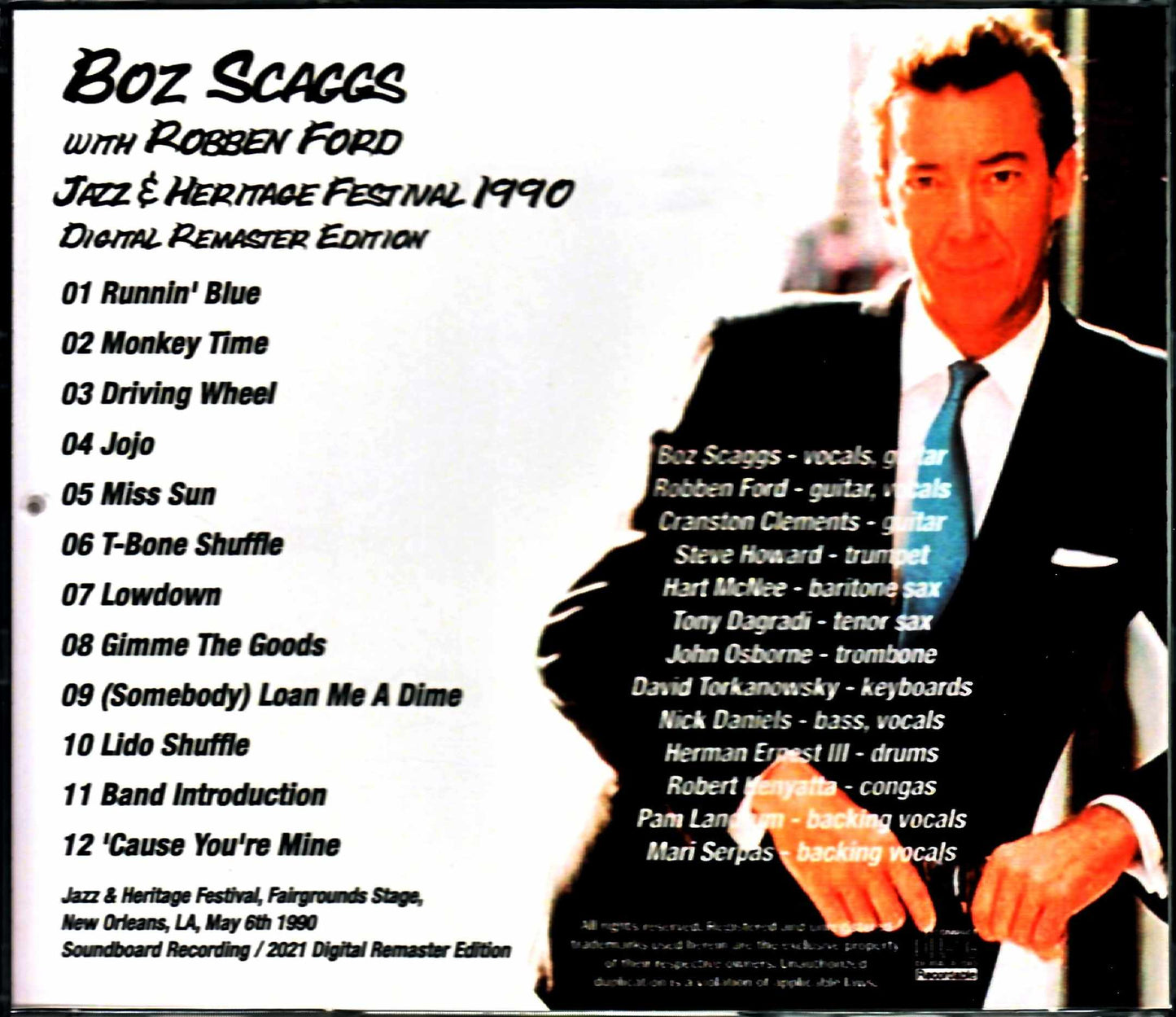 Boz Scaggs/LA, USA 1990 2021 Digital Remaster