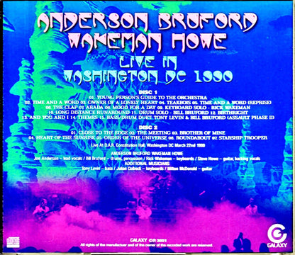 ABWH Anderson Bruford Wakeman Howe Yes/WA,USA 1990 Complete