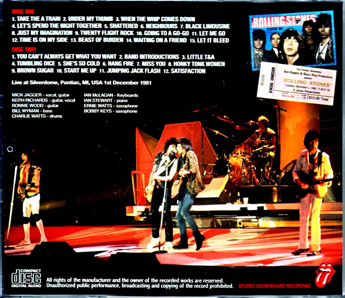 Rolling Stones/MI,USA 12.1.1981 Upgrade