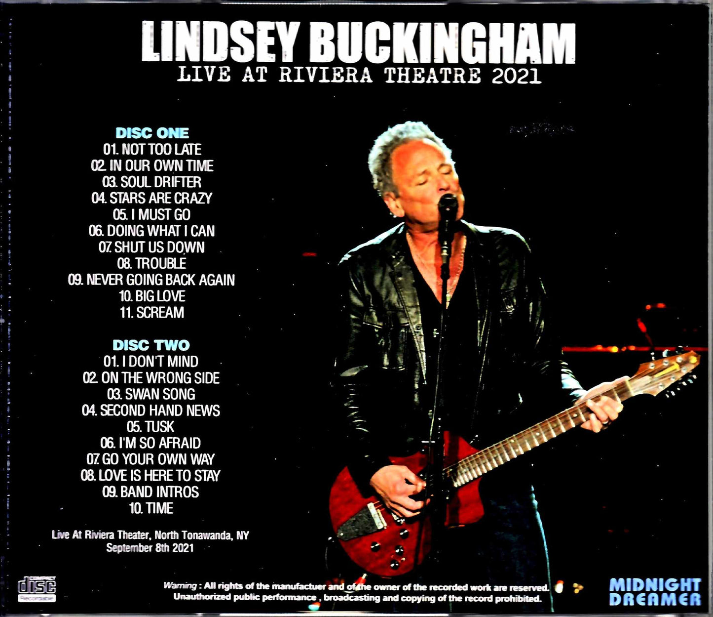 Lindsey Buckingham ex.Fleetwood Mac/NY,USA 2021