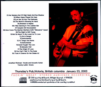 Jonathan Richman/BC,Canada 2003