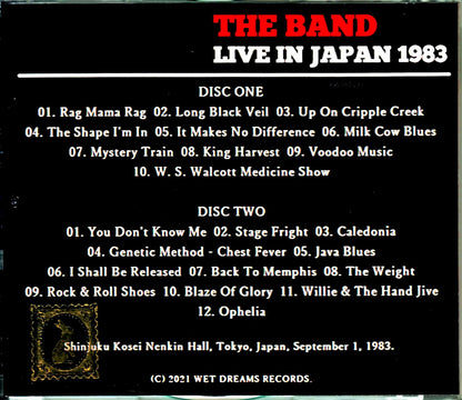 Band,The/Tokyo,Japan 9.1.1983