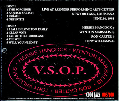 V.S.O.P. Herbie Hancoock,Wynton Marsalis,Ron Carter,Tony Williams/LA,USA 1981 Complete