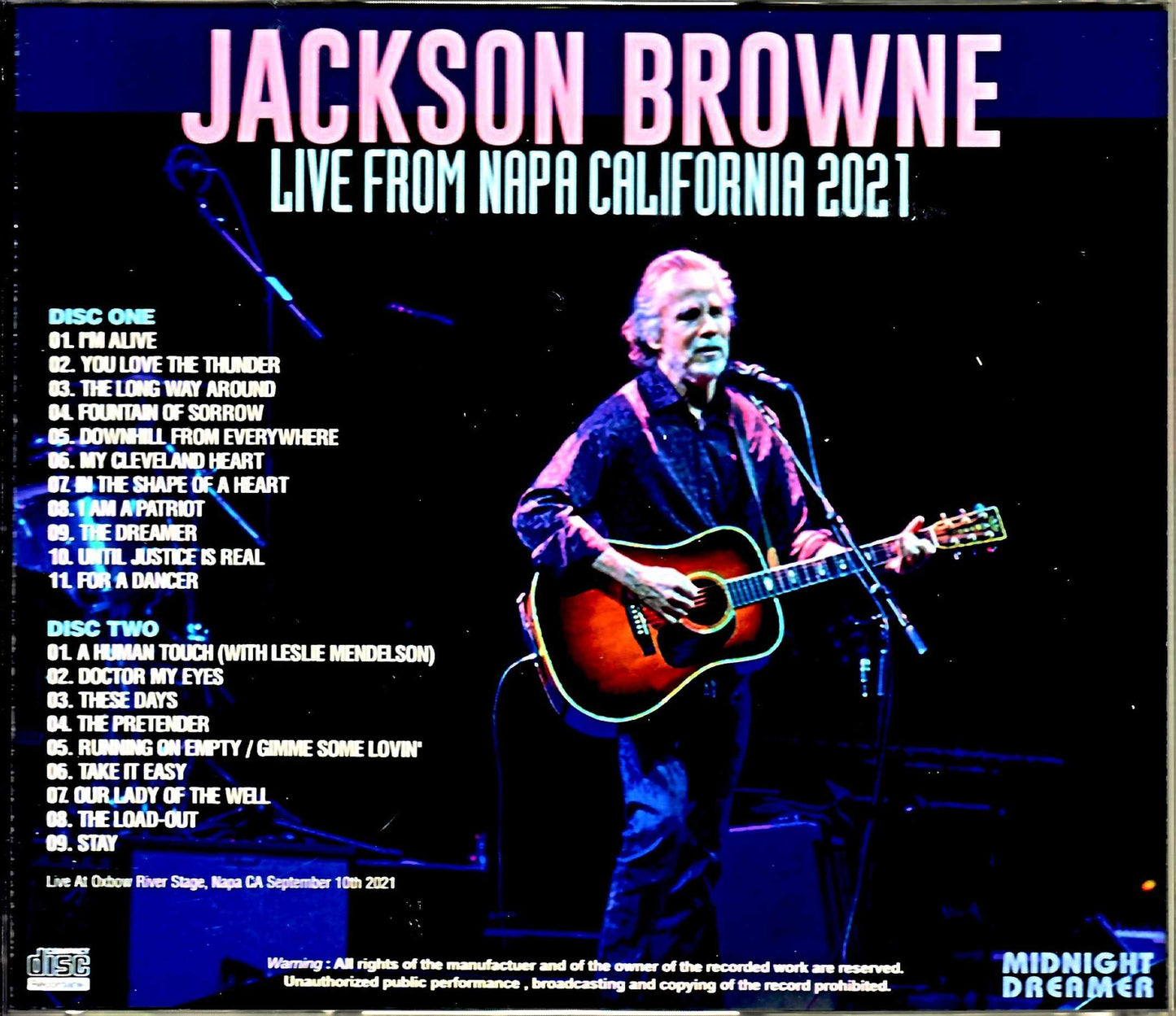 Jackson Browne/CA,USA 2021 Complete