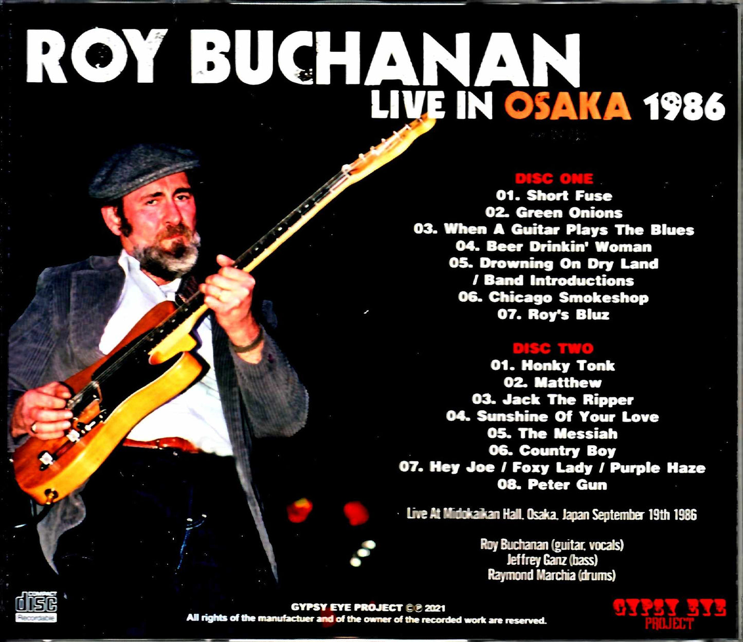 Roy Buchanan/Osaka, Japan 1986