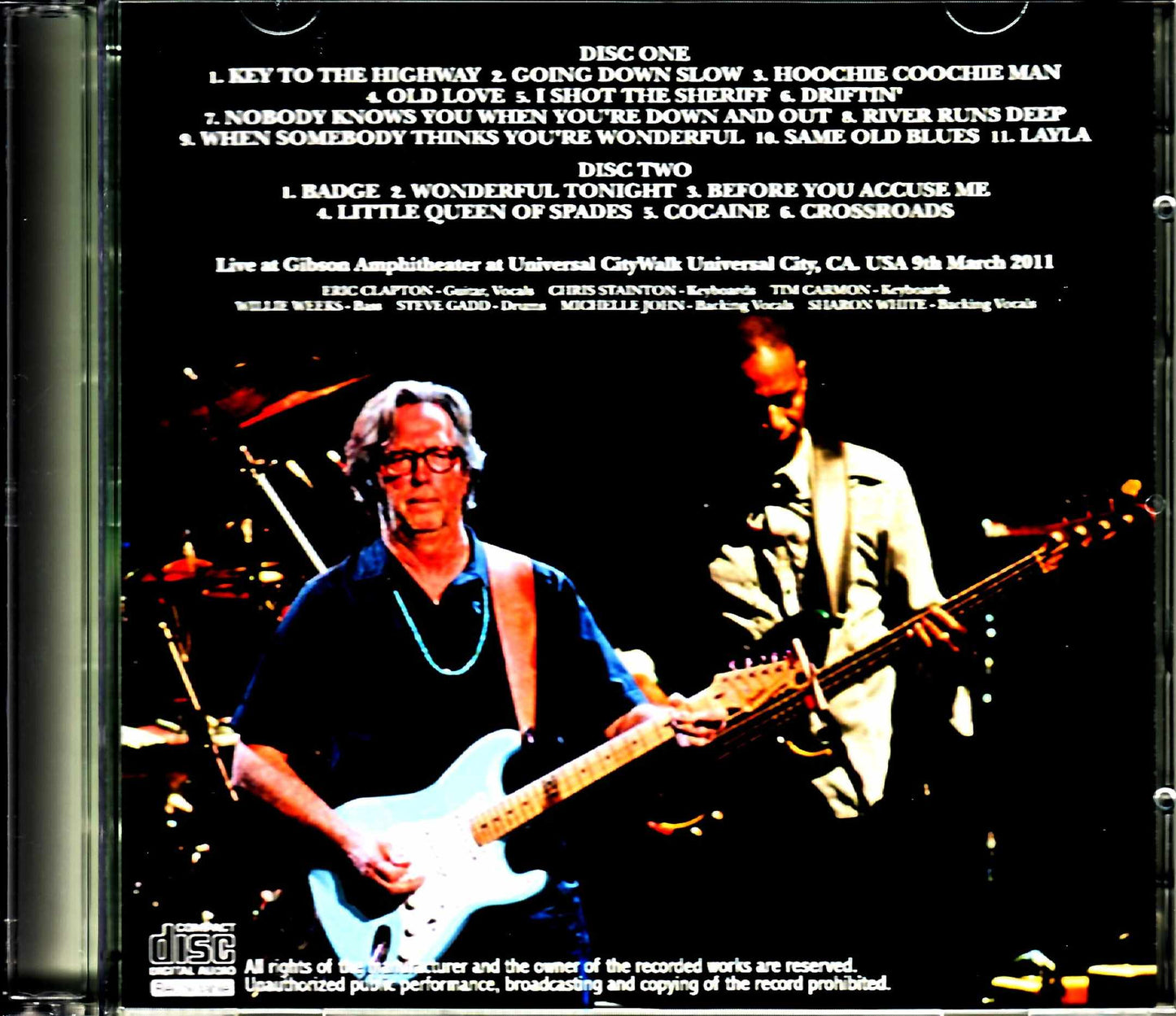 Eric Clapton/CA,USA 3.9.2011 Complete