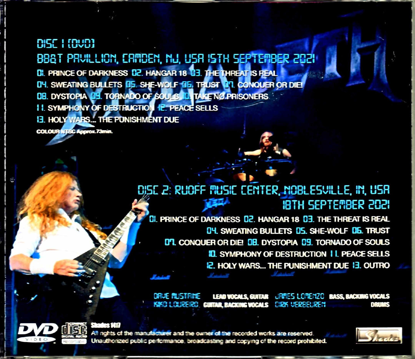 Megadeth/IN,USA 2021 & more