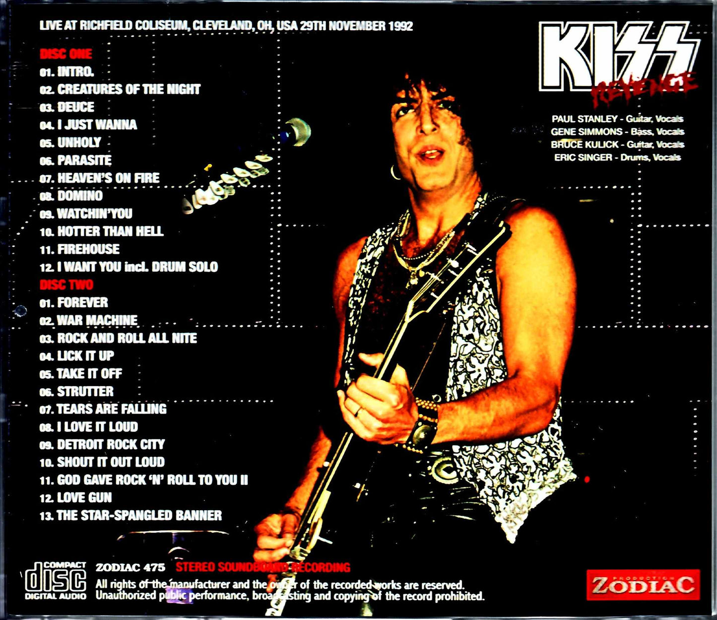 Kiss/OH, USA 11.29.1992