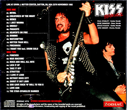 Kiss/OH,USA 11.25.1992