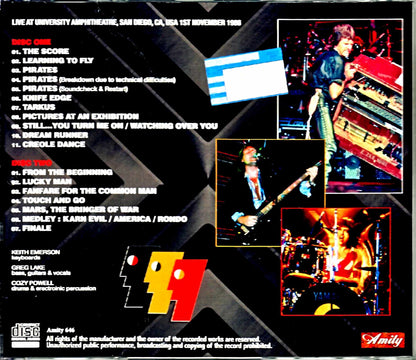 EL & P Emerson,Lake & Palmer/CA,USA 11.1.1986