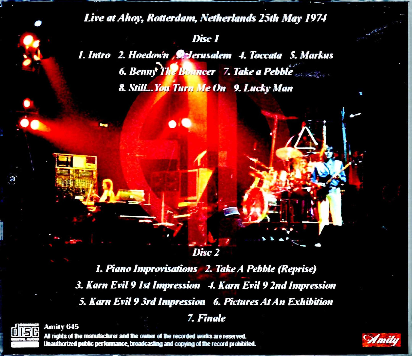 EL & P Emerson,Lake & Palmer/Netherlands 1974