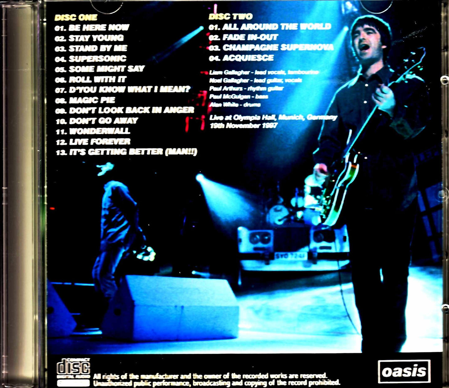 Oasis/Germany 11.19.1997 Audience Recording