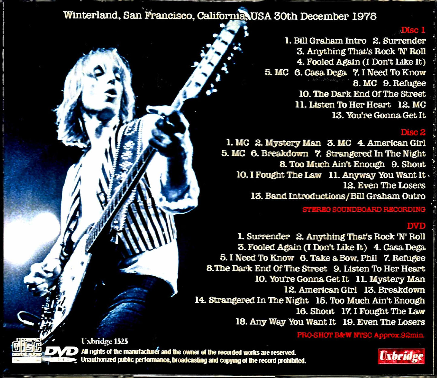 Tom Petty and the Heartbreakers/CA, USA 1978 S & V