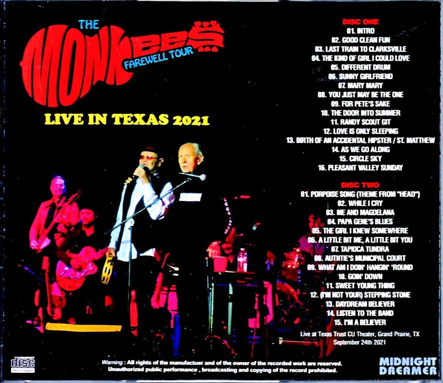 Monkees/TX,USA 2021 Complete