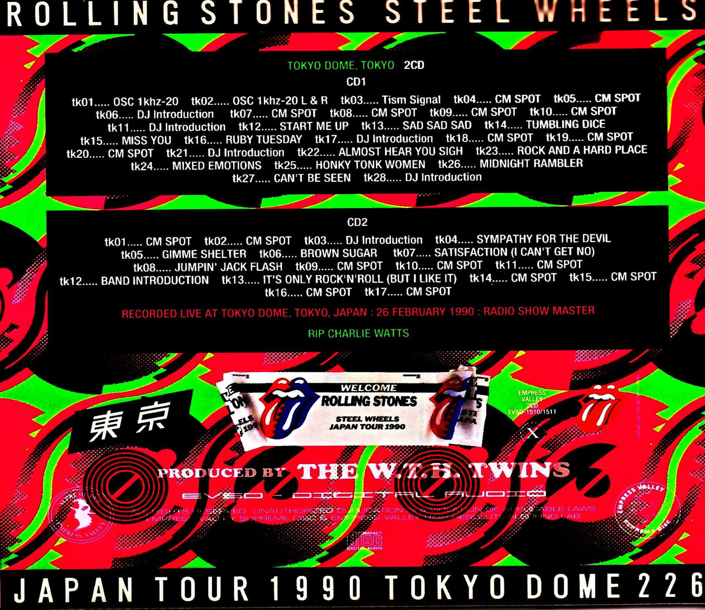 Rolling Stones/Tokyo,Japan 2.26.1990 Broadcast Edition Complete