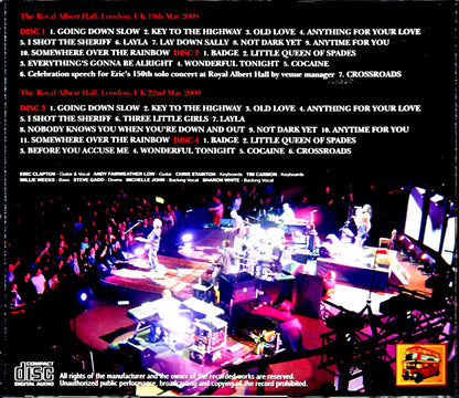 Eric Clapton/London,UK 2009 2Days DAT Master Complete