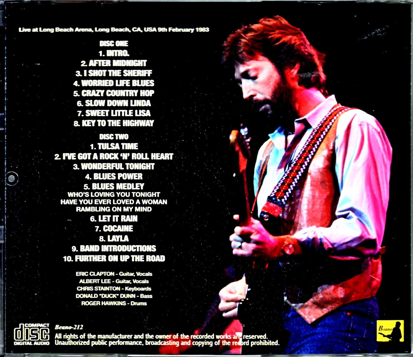 Eric Clapton/CA,USA 2.9.1983 Complete