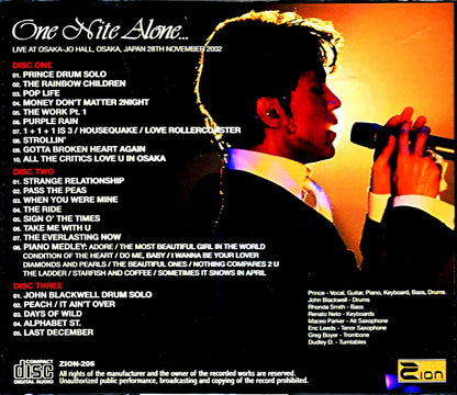 Prince/Osaka,Japan 2002 Upgrade