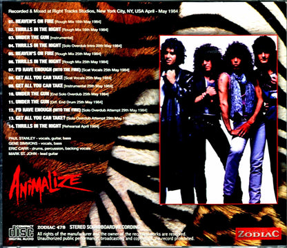 Kiss/Animalize Animalize Sessions