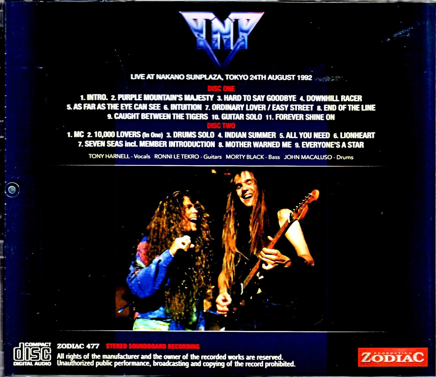 TNT/Tokyo,Japan 8.24.1992 Upgrade