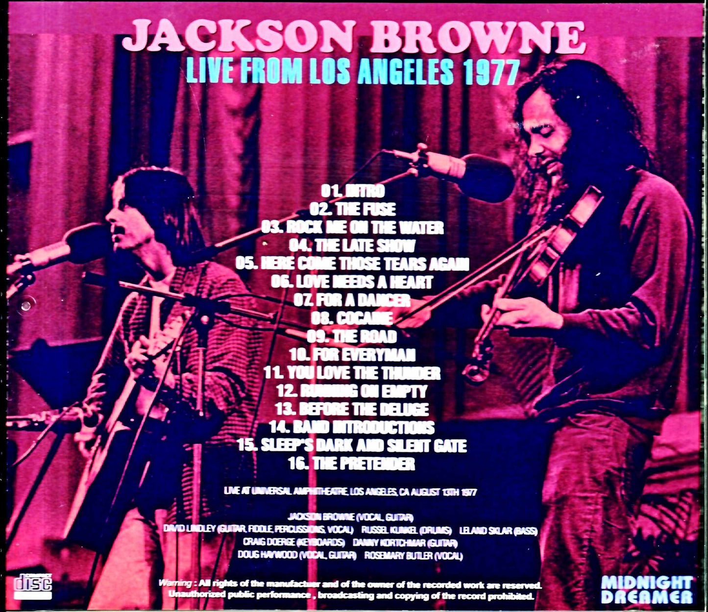 Jackson Brown/CA,USA 1977