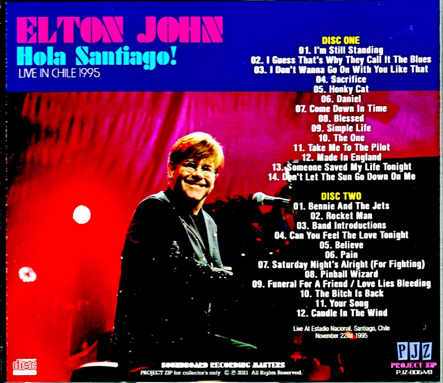 Elton John/Chile 1995 Complete