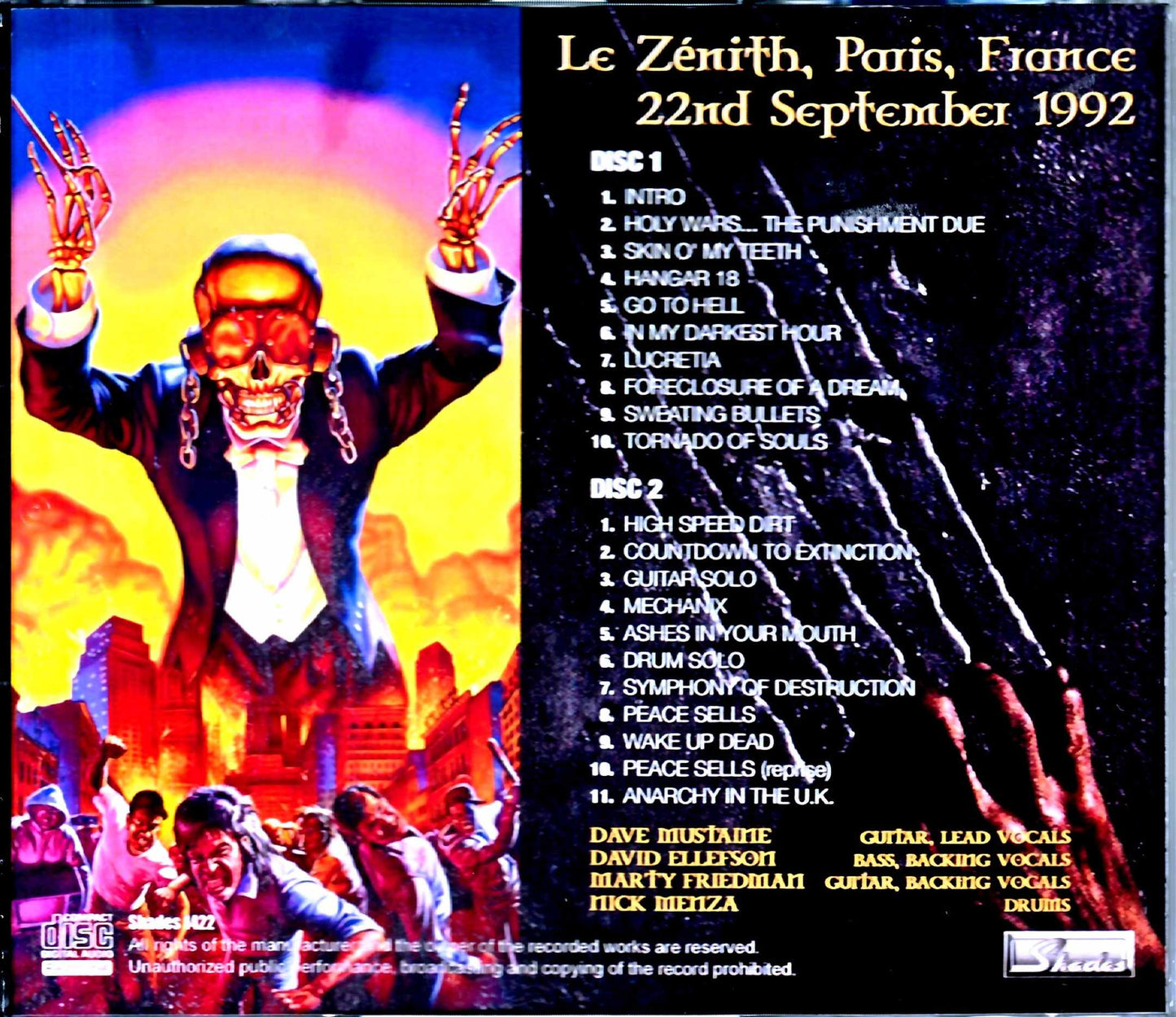 Megadeth/France 1992 Upgrade