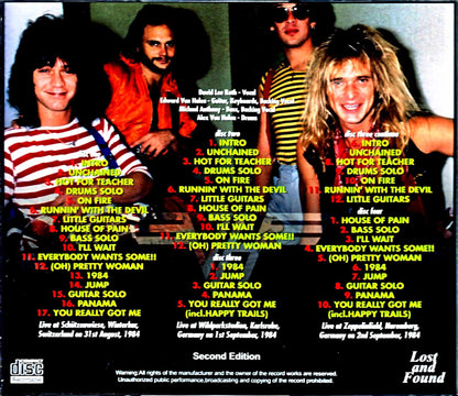 Van Halen/Europe Tour Collection 1984 Complete