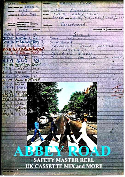 Beatles The Beatles/Abbey Road Abbey Road Safety Master Reel UK Cassette Mix and more