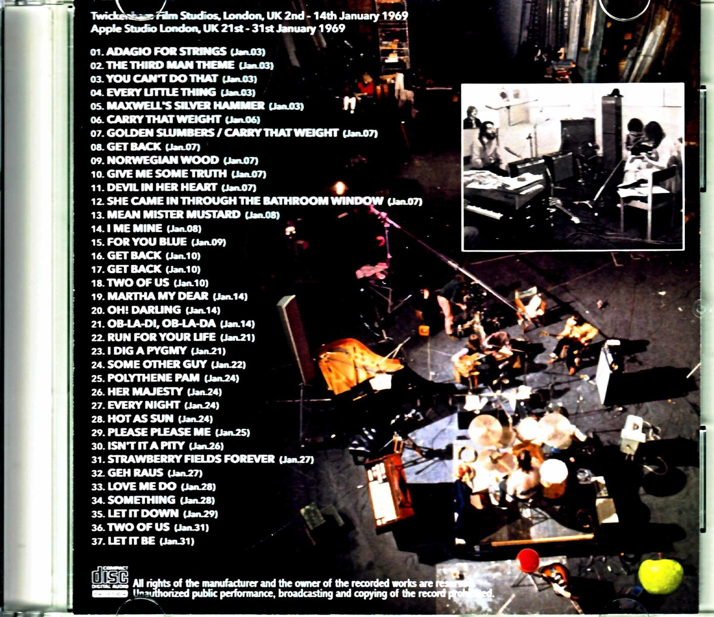 Beatles Get Back Rarities