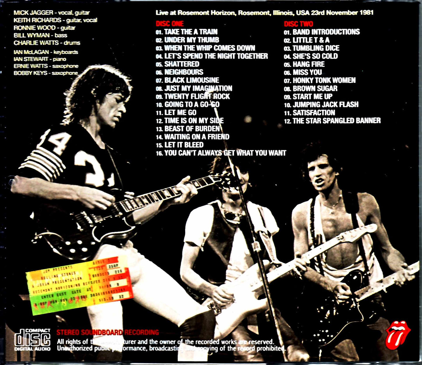 Rolling Stones/IL,USA 11.23.1981 Remastered