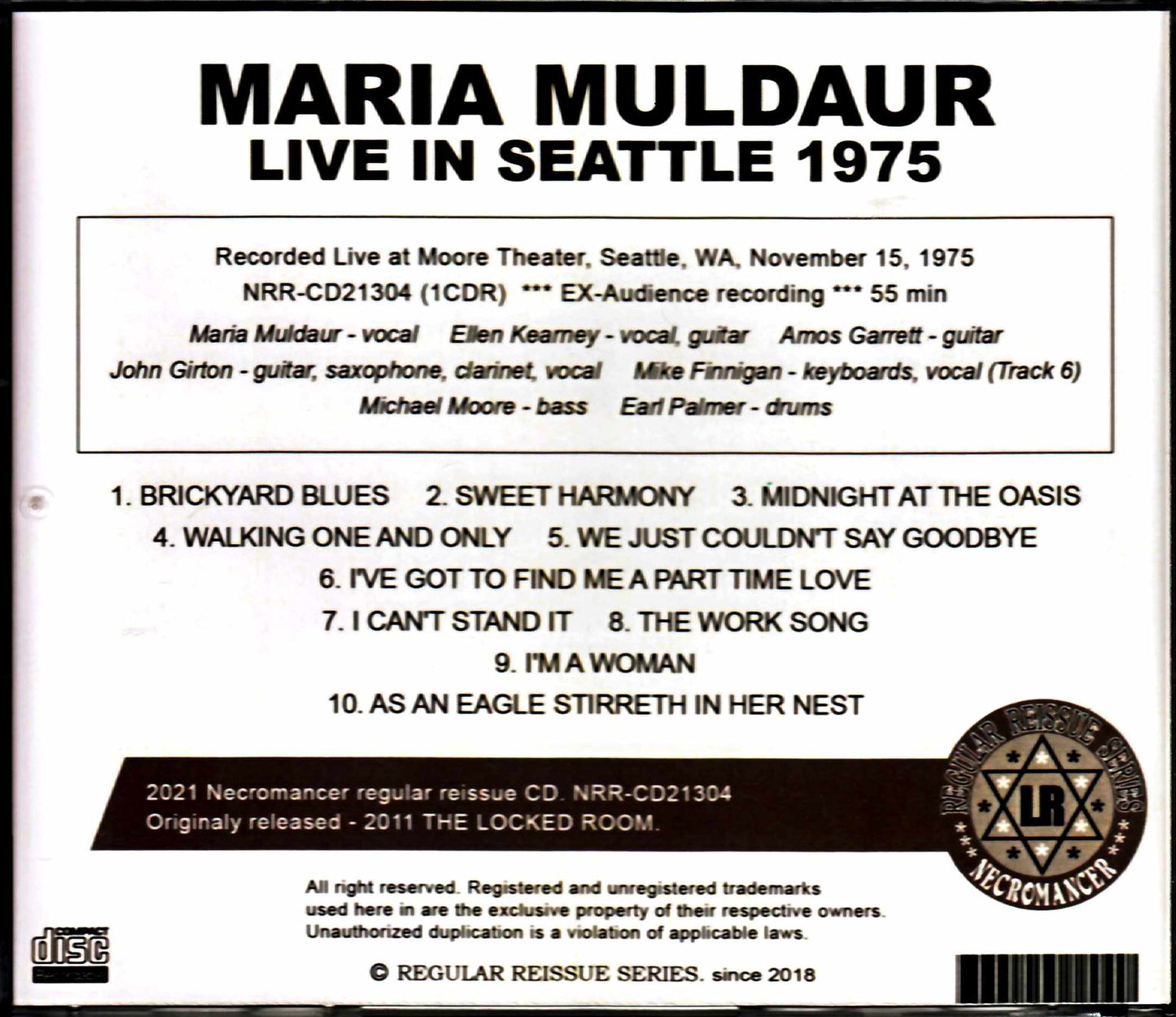 Maria Muldaur Maria Muldaur/WA,USA 1975