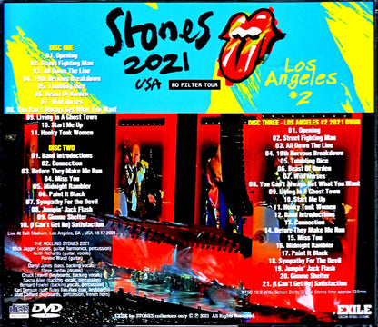 Rolling Stones/CA,USA 10.17.2021 Complete S & V