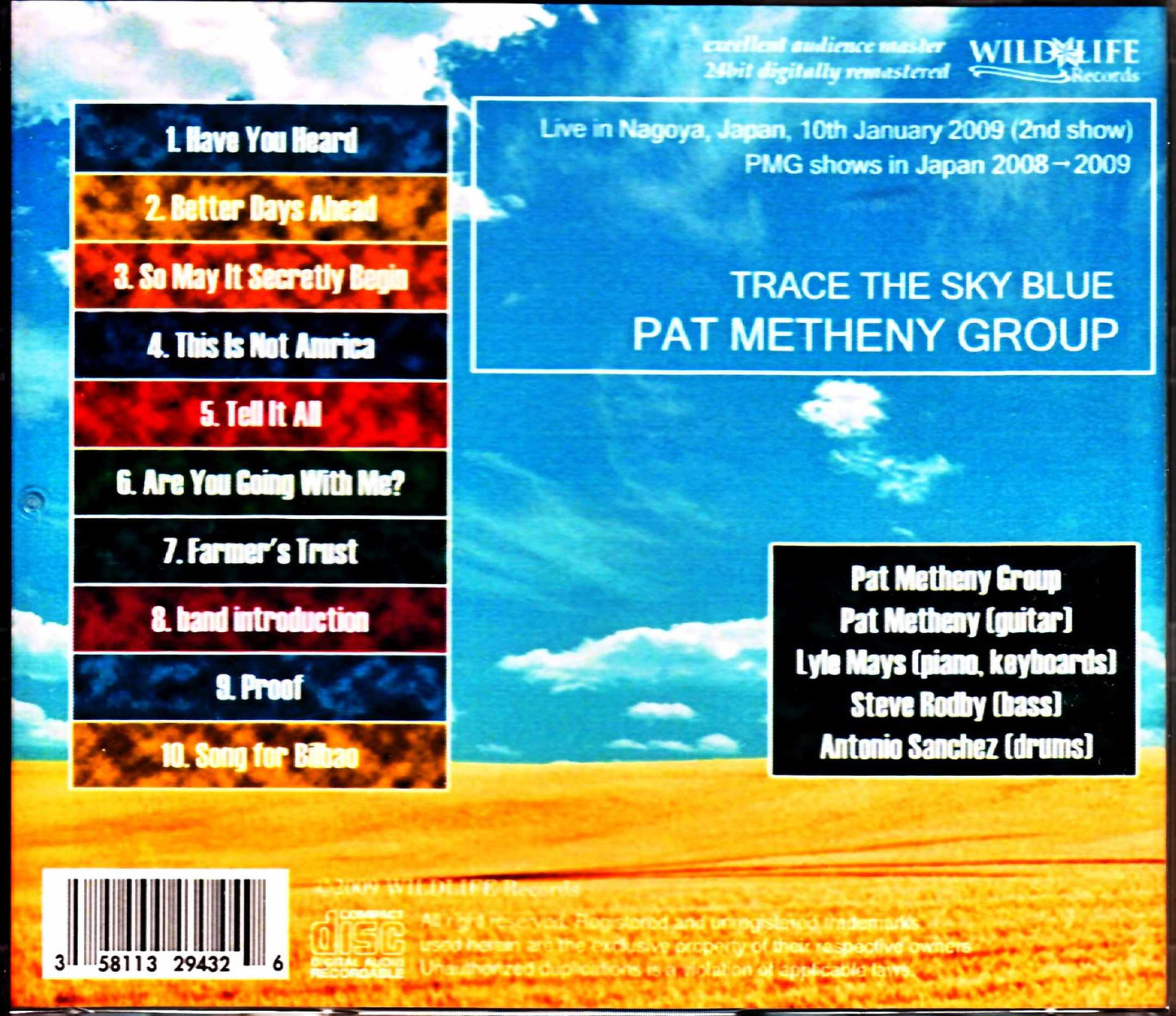 Pat Metheny Group Lyle Mays/Aichi,Japan 2009