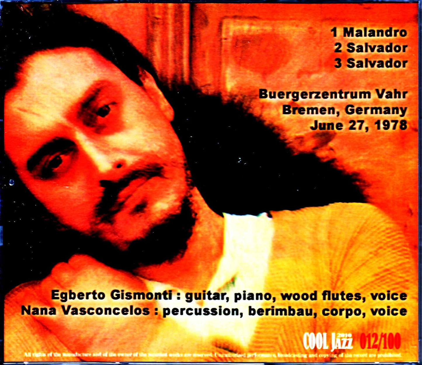 Egbert Gismonti Nana Vasconcelos Egbert Gismonti Nana Vasconcelos/Germany 1978