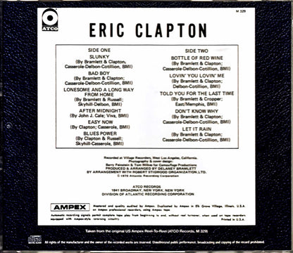 Eric Clapton/Solo Debut Album Debut Album Original US Ampex Reel-to-Reel