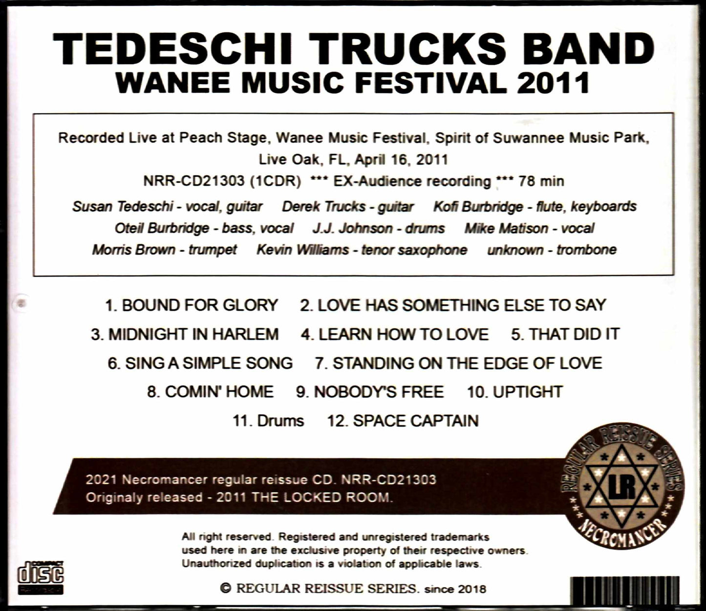 Tedeschi Trucks Band Tedeschi Trucks Band/FL,USA 2011