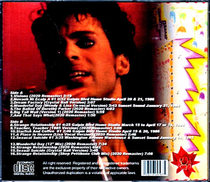 Prince & the Revolution Prince/Dream Factory 4.22.1986 Configuration