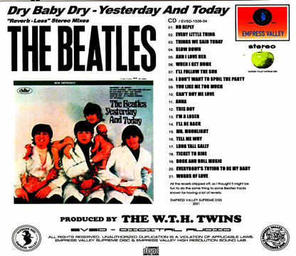 Beatles/Yesterday and Today Dry Baby Dry Yesterday and Today Dry Baby Dry Jacket 10