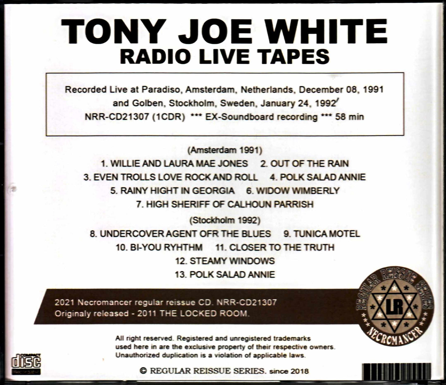 Tony Joe White/Netherlands 1991 & more