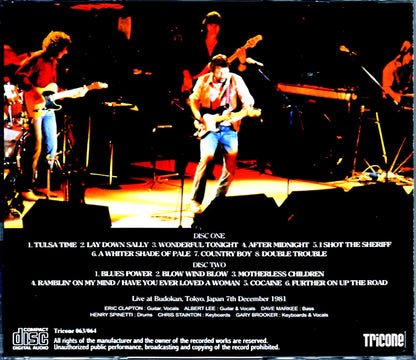 Eric Clapton/Tokyo,Japan 12.7.1981