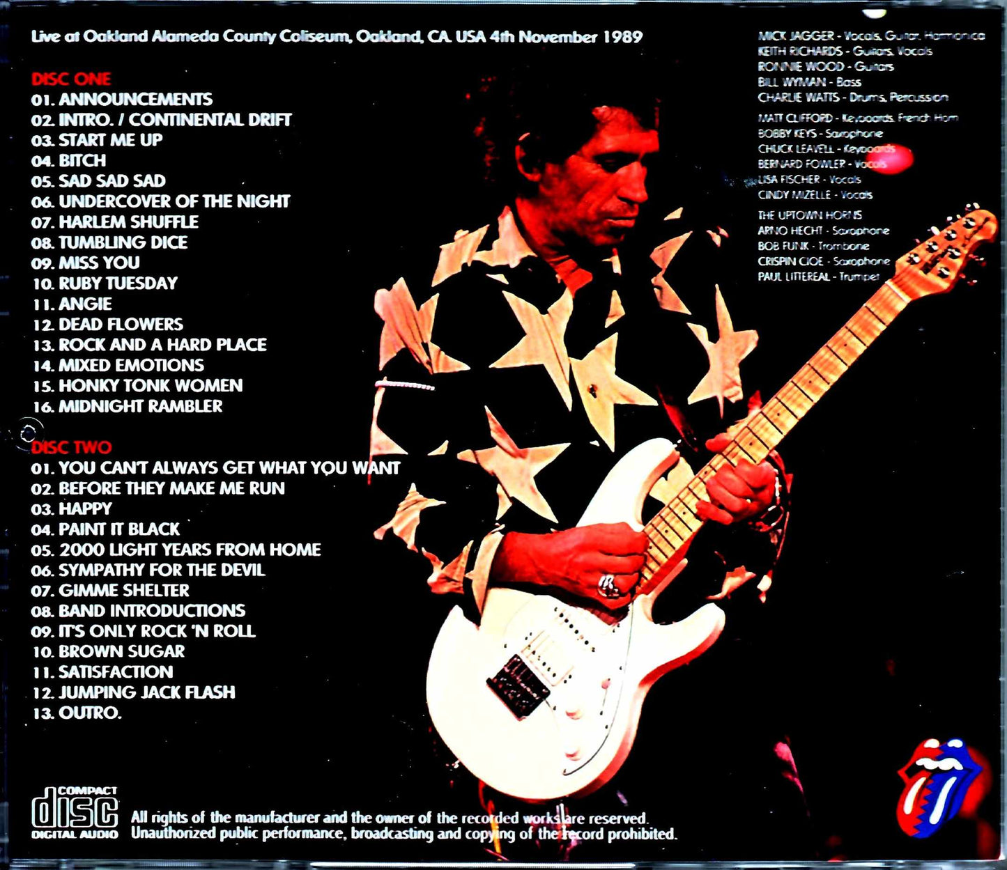 Rolling Stones/CA,USA 11.4.1989