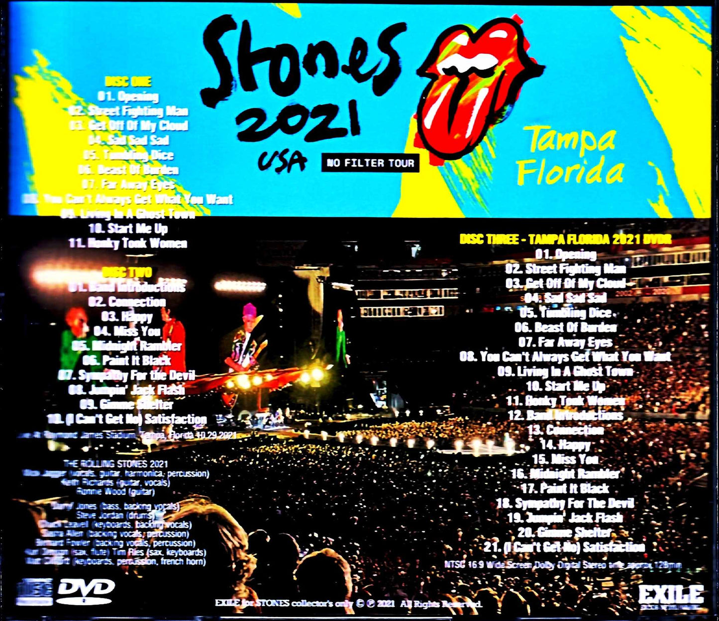 Rolling Stones/FL,USA 2021 S & V Complete