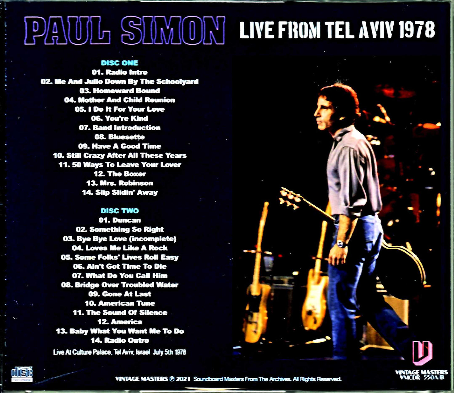 Paul Simon/Israel 1978 Complete